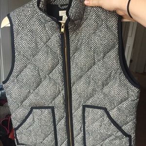 J Crew herringbone vest